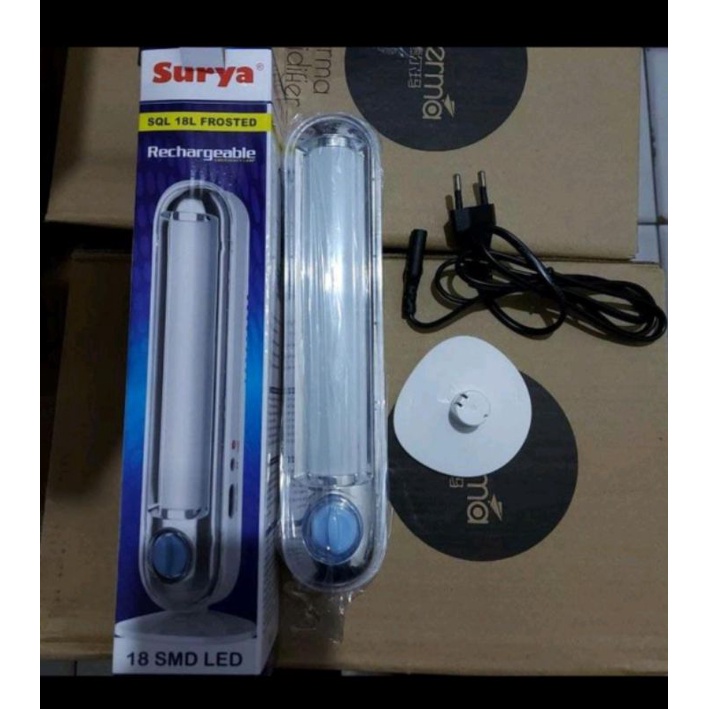 LAMPU EMERGENCY SURYA SHL V7501 FROSTED/SQL 18L FROSTED/SQL L1830