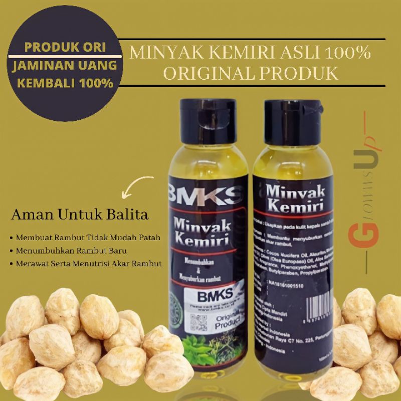 MINYAK KEMIRI BMKS - BMKS KEMIRI OIL PENUMBUH RAMBUT BOTAK TREATMENT RAMBUT