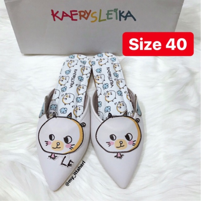 Ittaherl Leika Kaerysleika Cat Cloud Slipper size 40