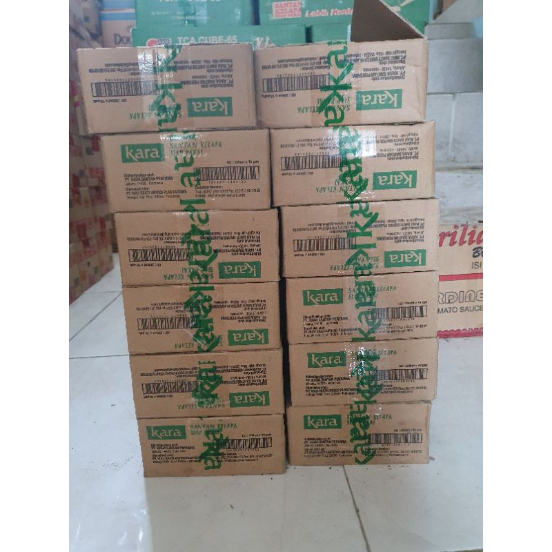 

Kara Santan Kelapa Cair 200 ml ( 1 dus isi 10 kotak )