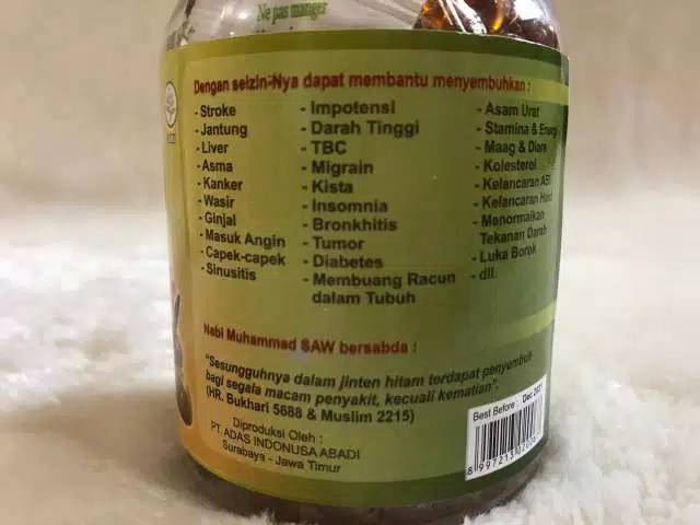Habbatussauda Kamil 3 in 1 (Jinten Hitam+Zaitun+Propolis) - Herbal Habbatussauda 3 in 1-  Kamil 3in1