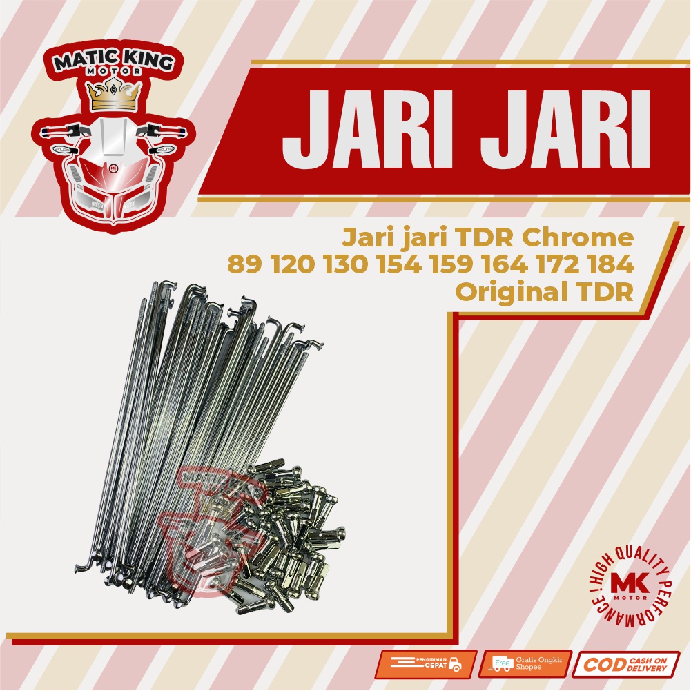 Jari jari Ruji jarijari TDR chrome ring 17 14 18 ukuran 89  121 130 154 159 164 172 184