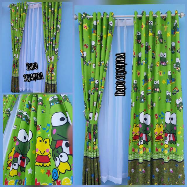 Gorden Karakter Keropi Keroppi Murah Terbaru Bahan Katun 