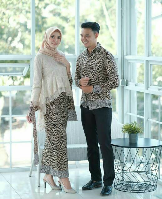 Maura Couple - Sania Ruffle Batik Couple Ori Ndoro Jowi DNT Garansi Termurah Shopee - CP Annabel Two