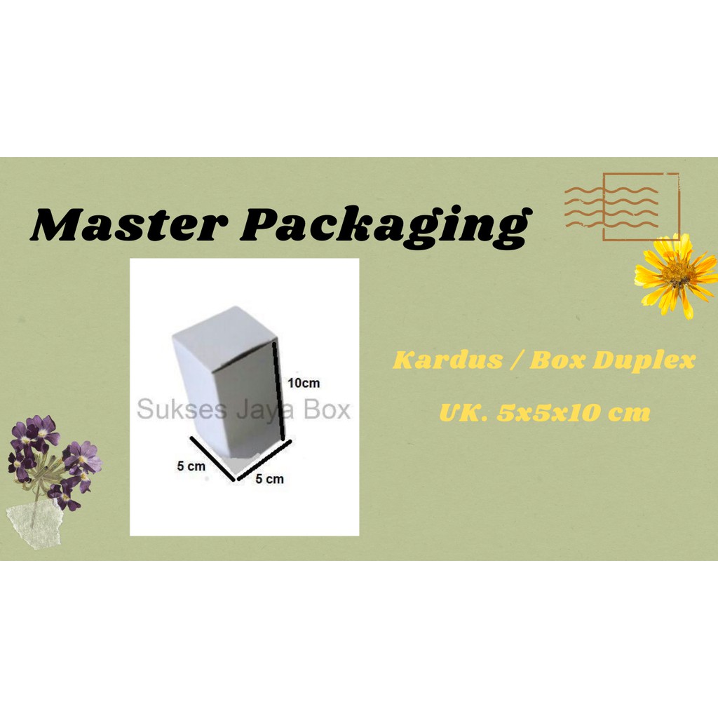 

Kardus Kemasan/ Kardus Packaging/Box Duplex 270 gram uk.5x5x10cm