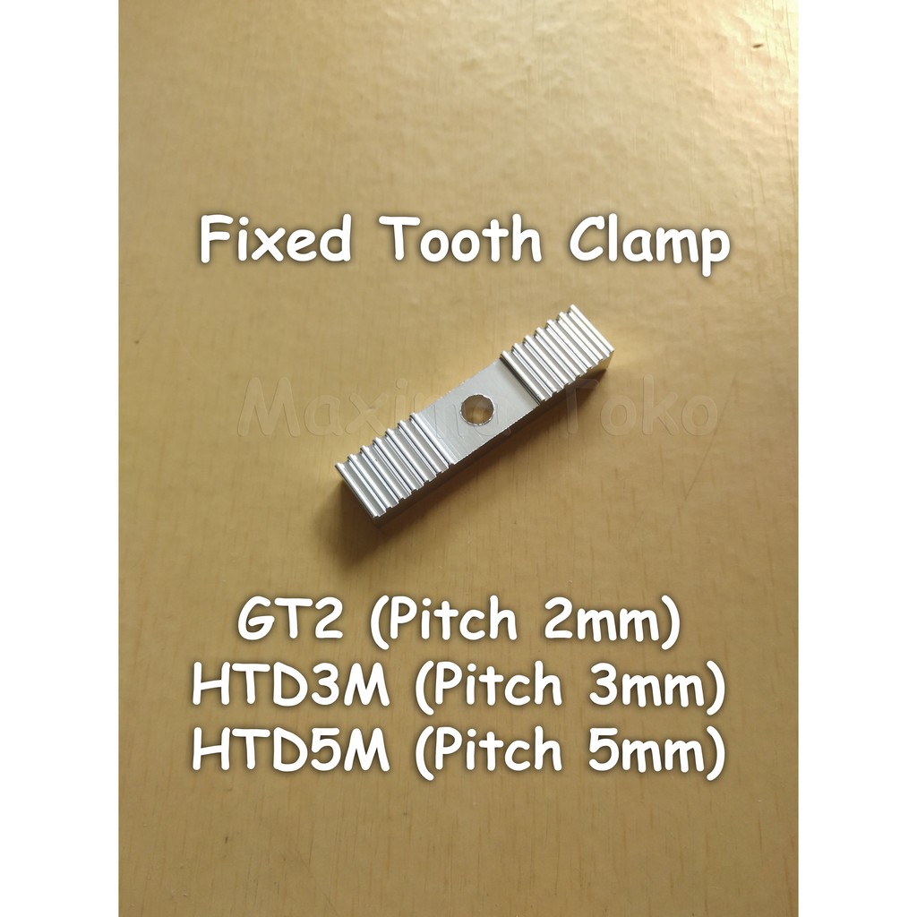 Timing Belt Holder Fixed Tooth Clamp GT2 / HTD3M / HTD5M Belt Lebar 6mm 10mm 15mm Pitch 2mm 3mm 5mm