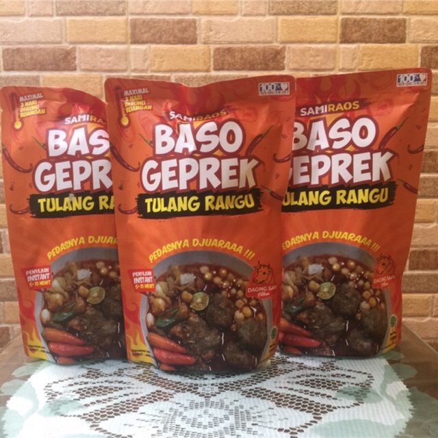 

Baso geprek tulang rangu