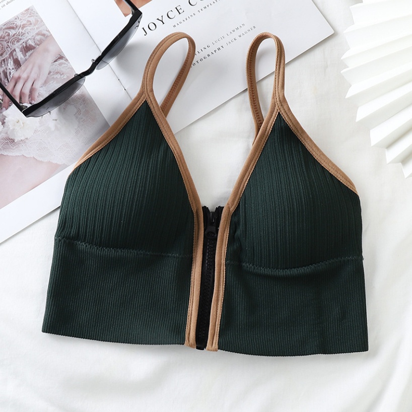 Celyne Bra Sport Wanita Model Resleting Tank Top Korea 1054