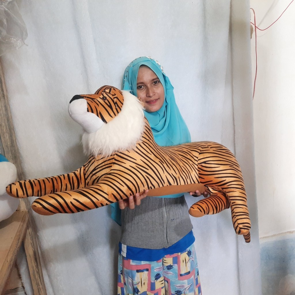 Boneka macan harimau SINGA belang jumbo murah