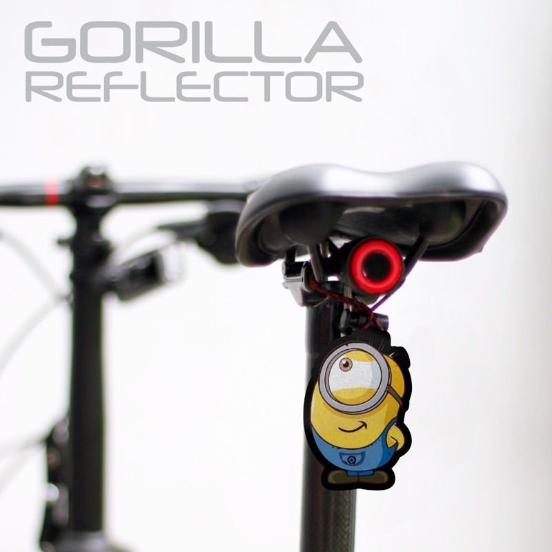 MINION - reflector sepeda lucu hiasan lucu reflektor sepeda cat eye