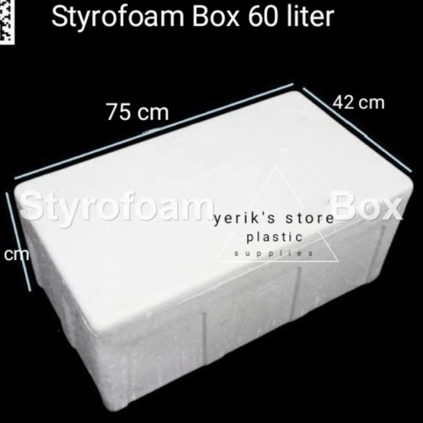 Kotak Sterofoam / Box Ikan / Styrofoam Box 60 L (GOJEK/GRAB ONLY)