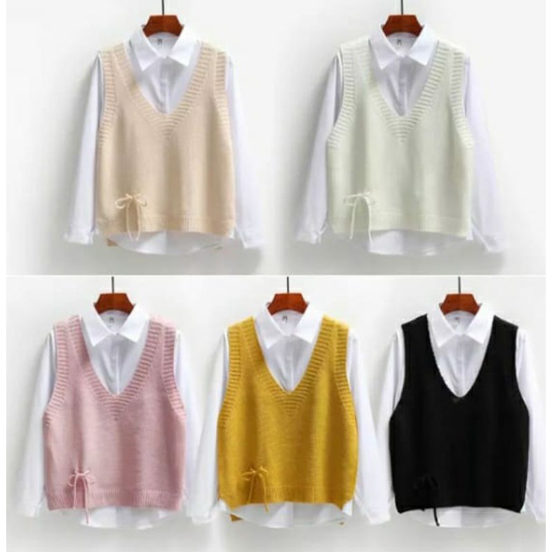 NEW!!!! KANI VEST ROMPI RAJUT KNIT 12 get - Rompi Rajut Wanita