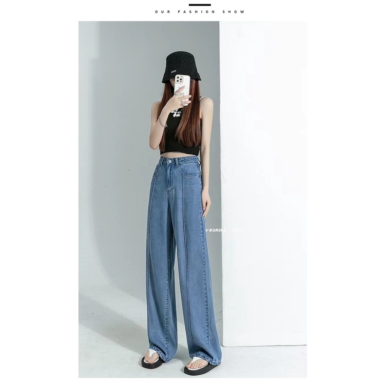 celana kulot high waist jeans wanita kekinian