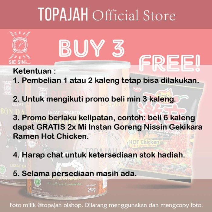 

ABON- ABON SAPI SUPER SPESIAL “SIE SIN” 250GR HALAL -MAKANAN-KERING.