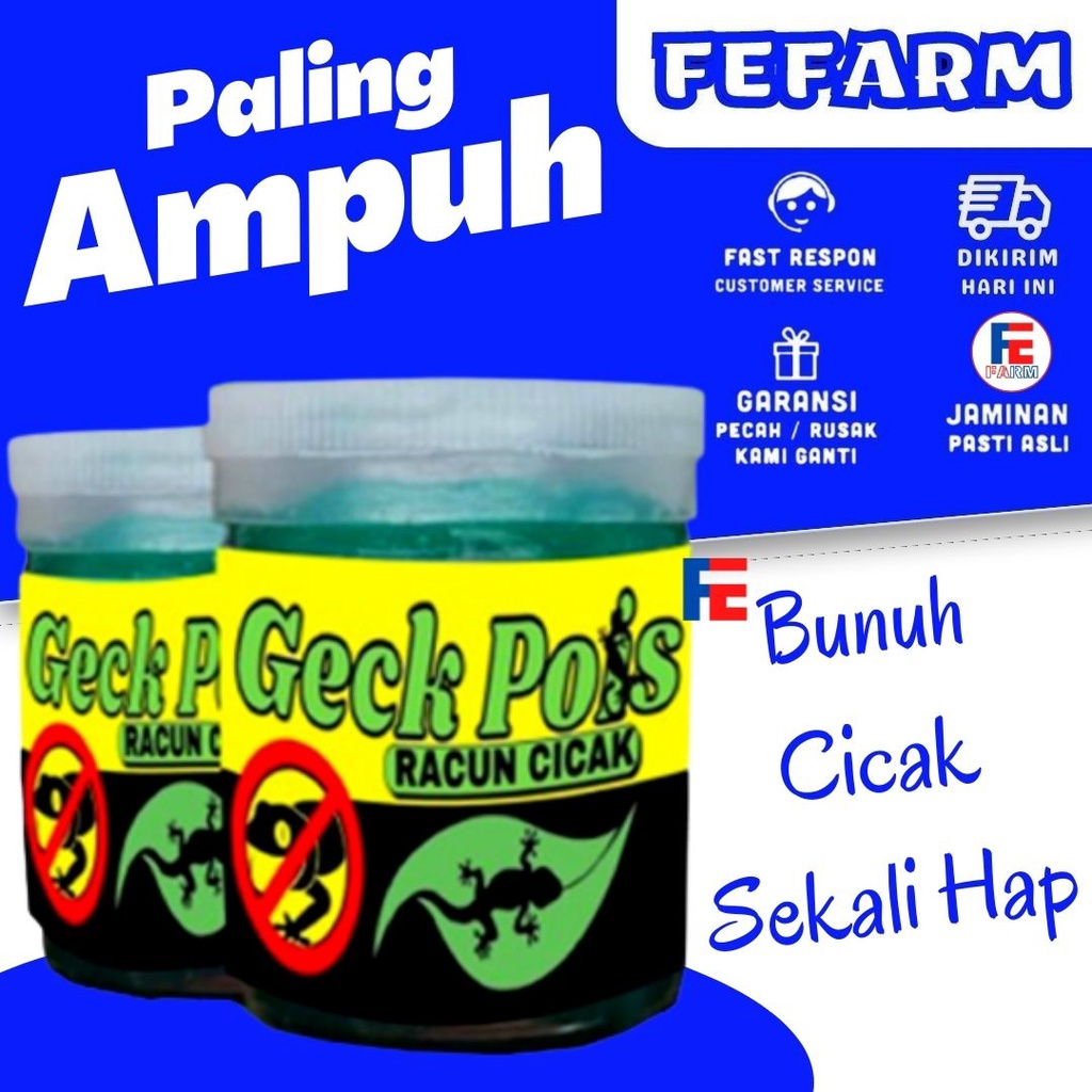 Racun Cicak Herbal Ampuh Membunuh Cicak FEFARM