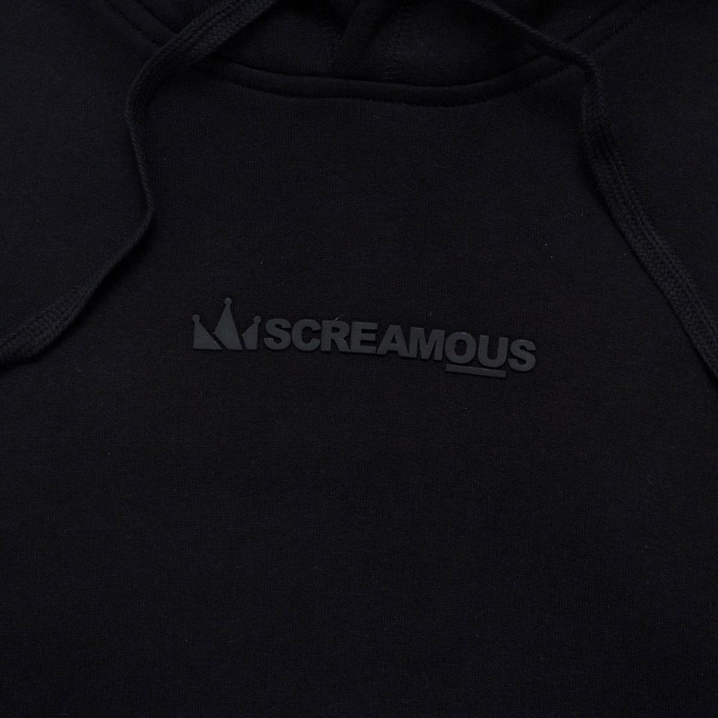 HOODIE SCREAMOUS SIGNATURE LEGEND TINY ON BLACK