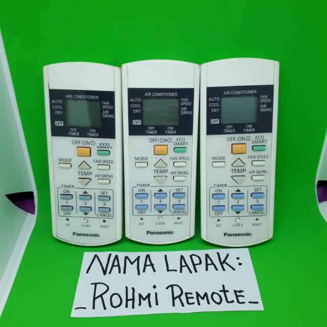 REMOTE REMOT AC PANASONIC ECO SMART ORIGINAL ASLI