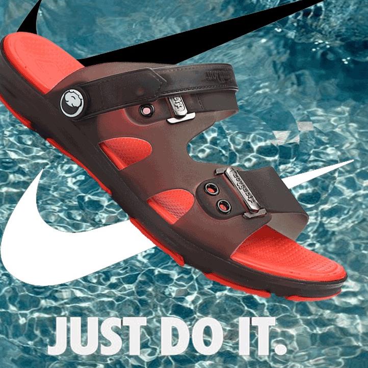 SALEE.. 100% IMPOR Sepatu Sendal Pantai Pria Sandal Selop Karet pria Nyaman dan Berkualitas Original