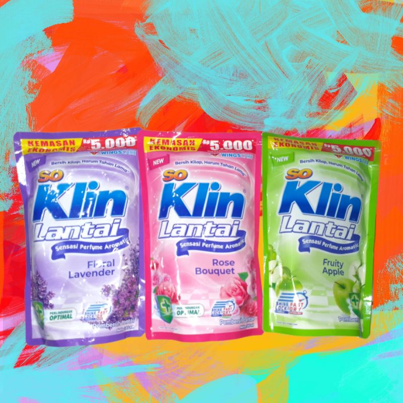 Soklin Lantai 345 ml kemasan ekonomis 5000
