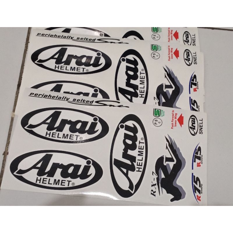 Sticker Set helm Arai