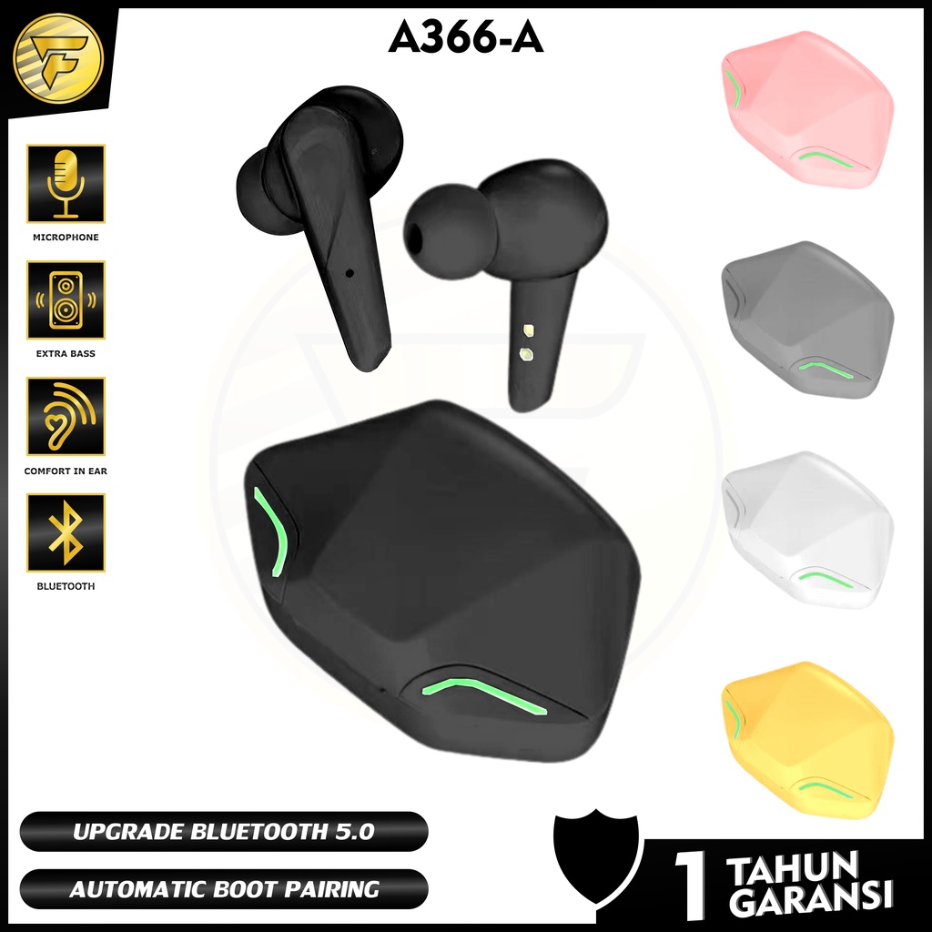 TWS X15 earphone Bluetooth GAMING Low Delay stereo HIFI BASS wireless music telpon headset mic Apro366