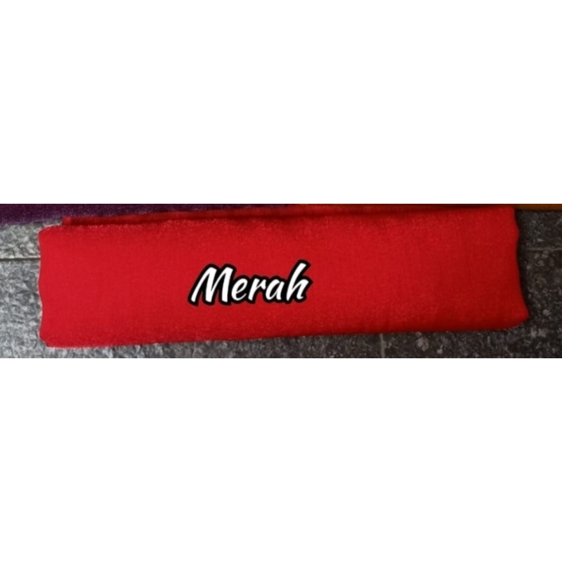 slendang organza 2.5-Merah