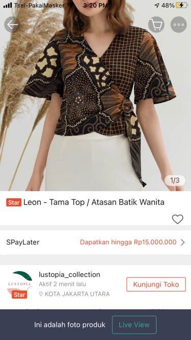 Leon - Tama Top / Atasan Batik Wanita