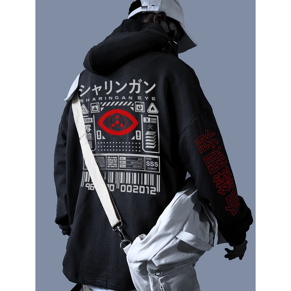 Unsettled Hoodie Kekkei Genkai Sharingan Anime Manga Naruto