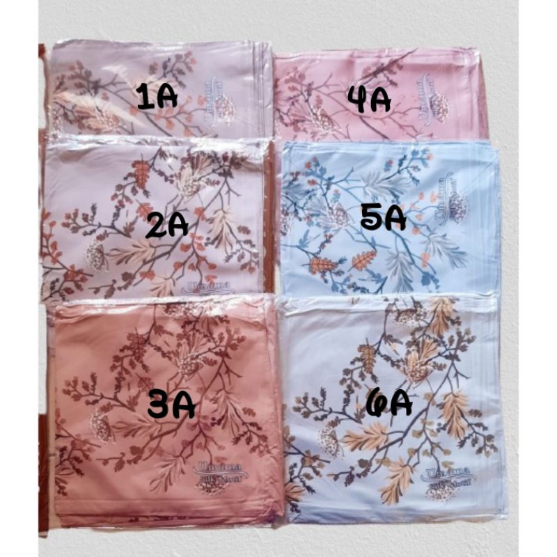 Hijab jilbab umama premium silky olivia motif terbaru