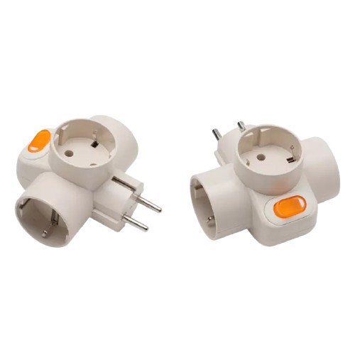 STEKER T ARDE SAKLAR UTICON SC-382 T ARDE 3 CABANG + LAMPU INDIKATOR