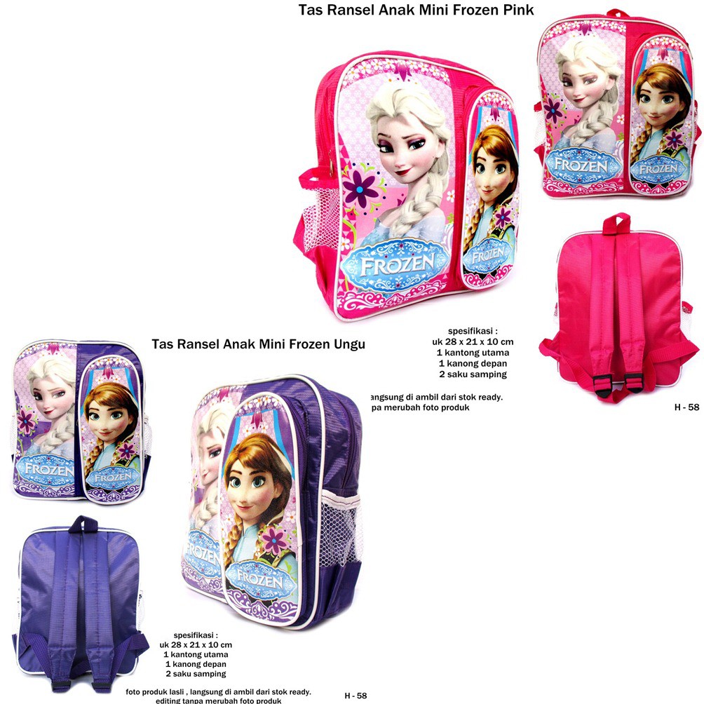 grosir tas frozen / ransel frozen / tas ransel anak mini frozen