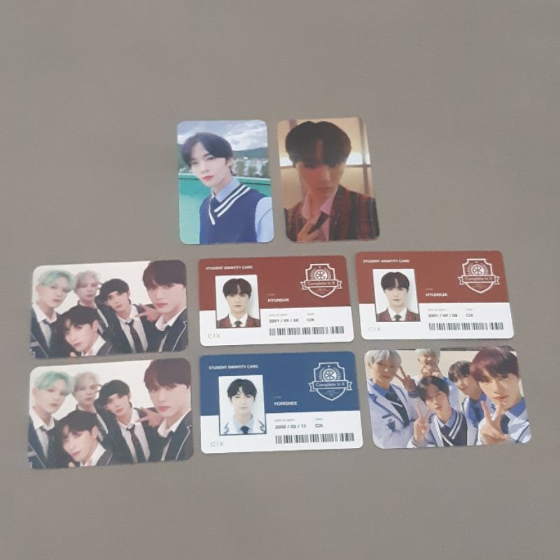 CIX Bae Jinyoung Hyunsuk photocard pc