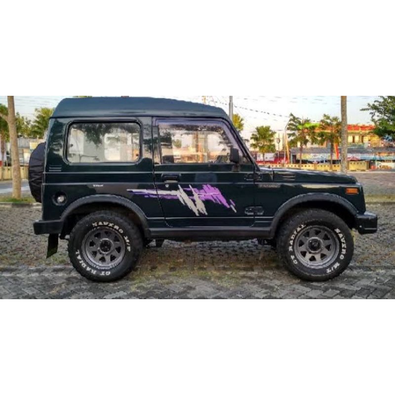 stiker jimny katana/ stiker suzuki katana pistol/ stiker mobil katana