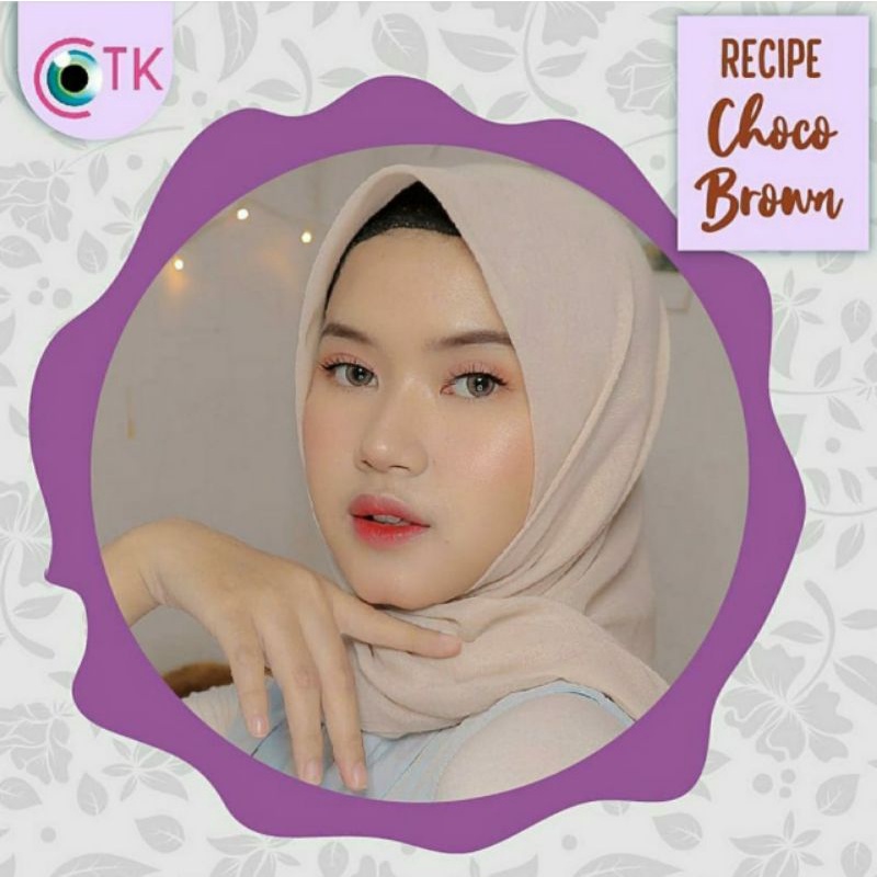 Softlens Warna RECIPE MINUS &amp; NORMAL CHOCO BROWN 14.5 MM -0.50 S.D -6.00 / Soflen Softlen by CTK