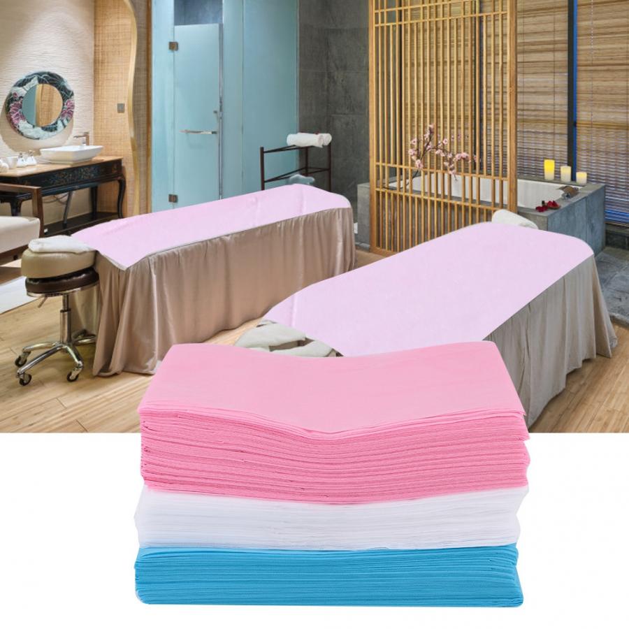 BED SHEET COVER 10 pcs - Disposable Facial Pijat Sulam Eyelash Extension Salon Dental Dokter Gigi Rumah Sakit Massage Pijet Bed Pad Nail Art Sekali Pakai Safety Cover Langsung Buang Non Woven Spunbound Alas Tempat Tidur Kursi