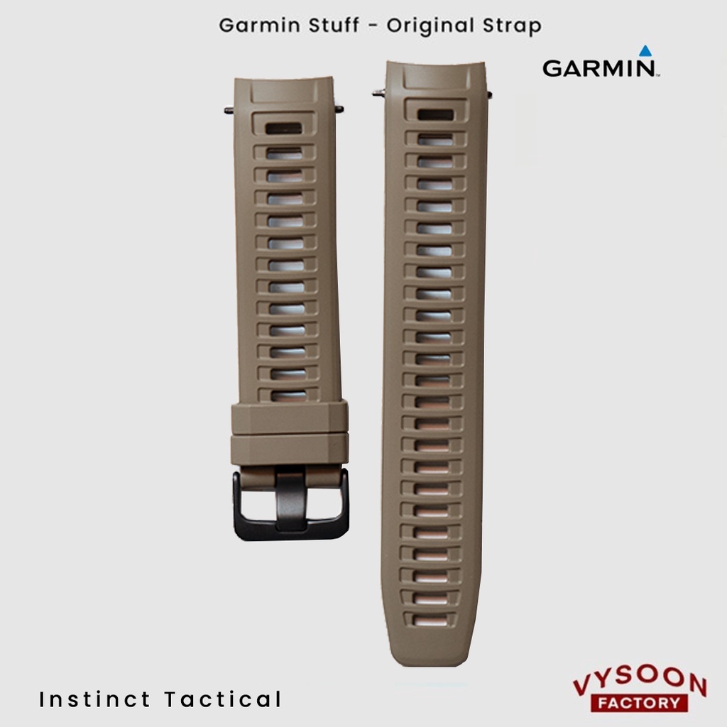 Strap Rubber Smartwatch Garmin Instinct Tactical Original - Cayote