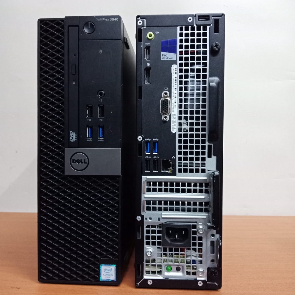 pc cpu mini komputer dell  build up optiplex  3040 Sff-core i5 gen 6 ram 8gb ssd 128gb/4gb ssd 256gb/8gb ssd 256gb wins 10 siap pakei