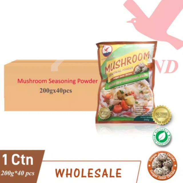 

Herring Brand Mushroom Seasoning Powder 200gr x 40pcs (Full Cartoon)