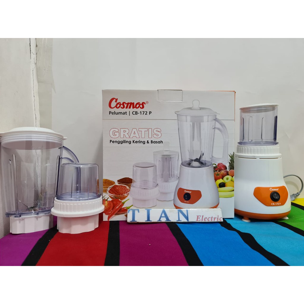 COSMOS CB-172P Blender Plastik 1 Liter 3IN1