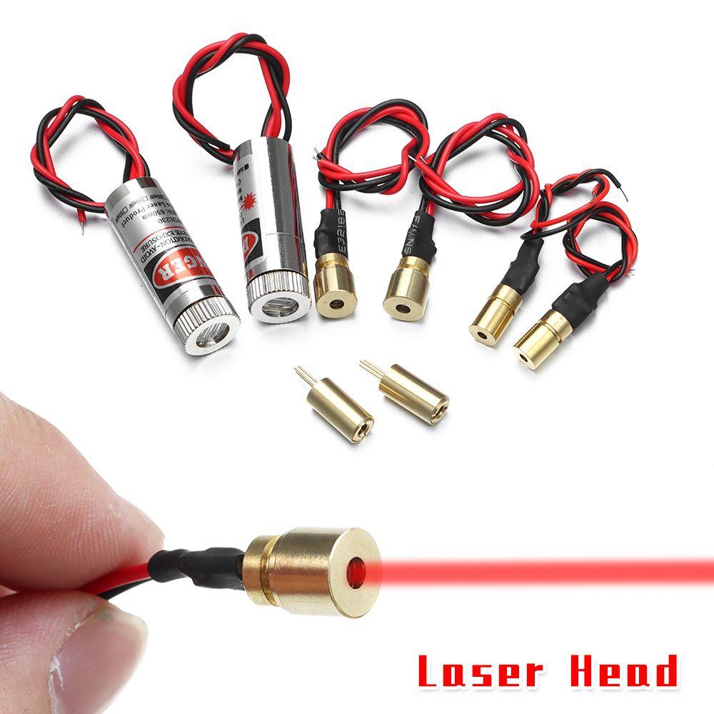 Laser Titik/Garis Nanas 650nm 5mW Adjustable Laser Diode Head Module Laser Kepala