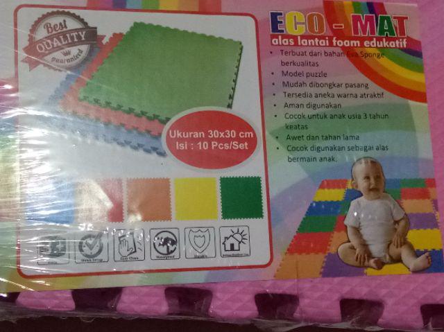 Harga Paket 2 Pack Matras Ecomat Polos 30x30x1cm Lebih Murah..