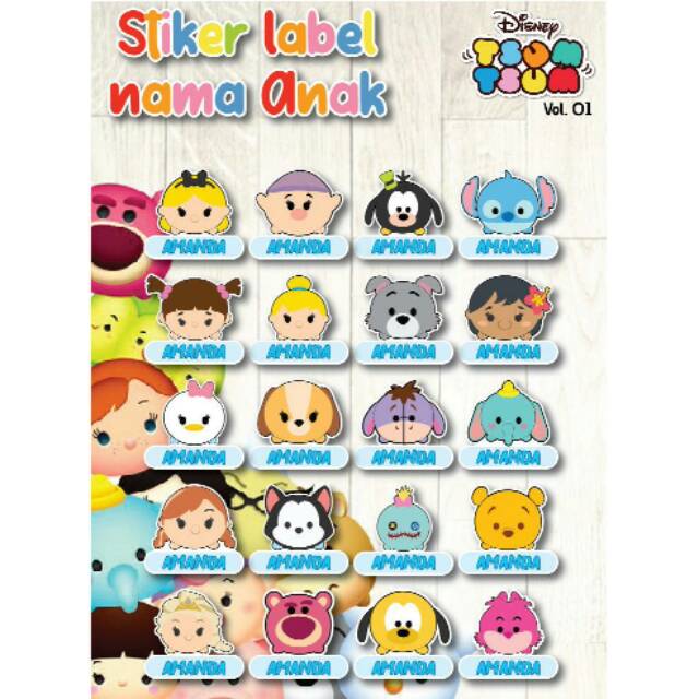 

Stiker label nama anak