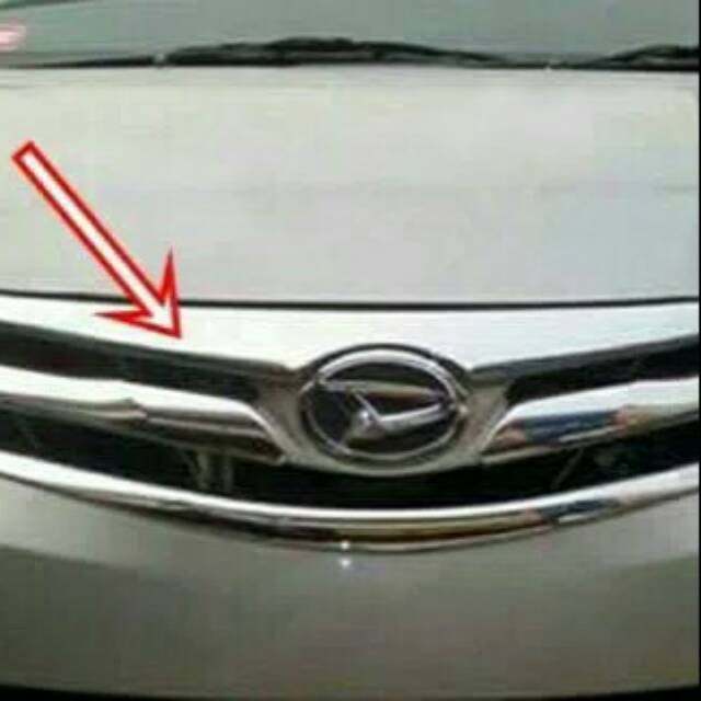 Hood Moulding List Grill Chrome Depan All New Avanza Xenia 2012-2014 Atas