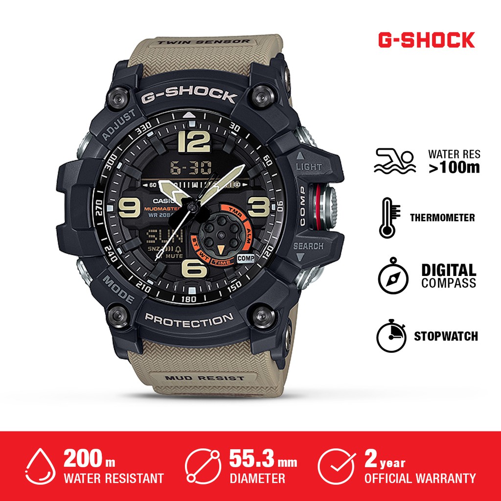 Casio G-Shock Mudmaster Original Jam Tangan Pria GG-1000-1A5DR Waterproof