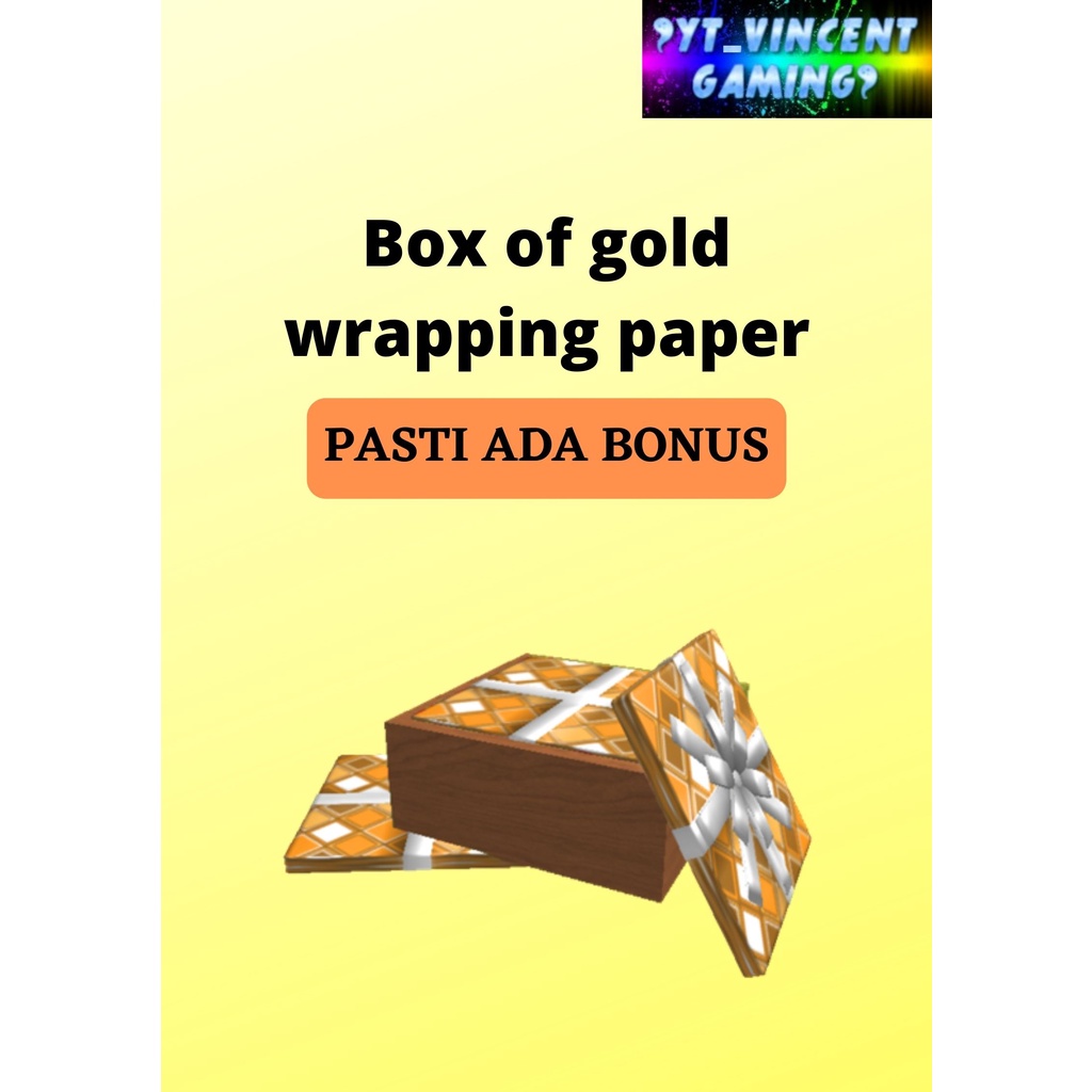 Jual Box Of Gold Wrapping Paper Set Mm2 Murder Mystery 2 Roblox  Indonesia|Shopee Indonesia