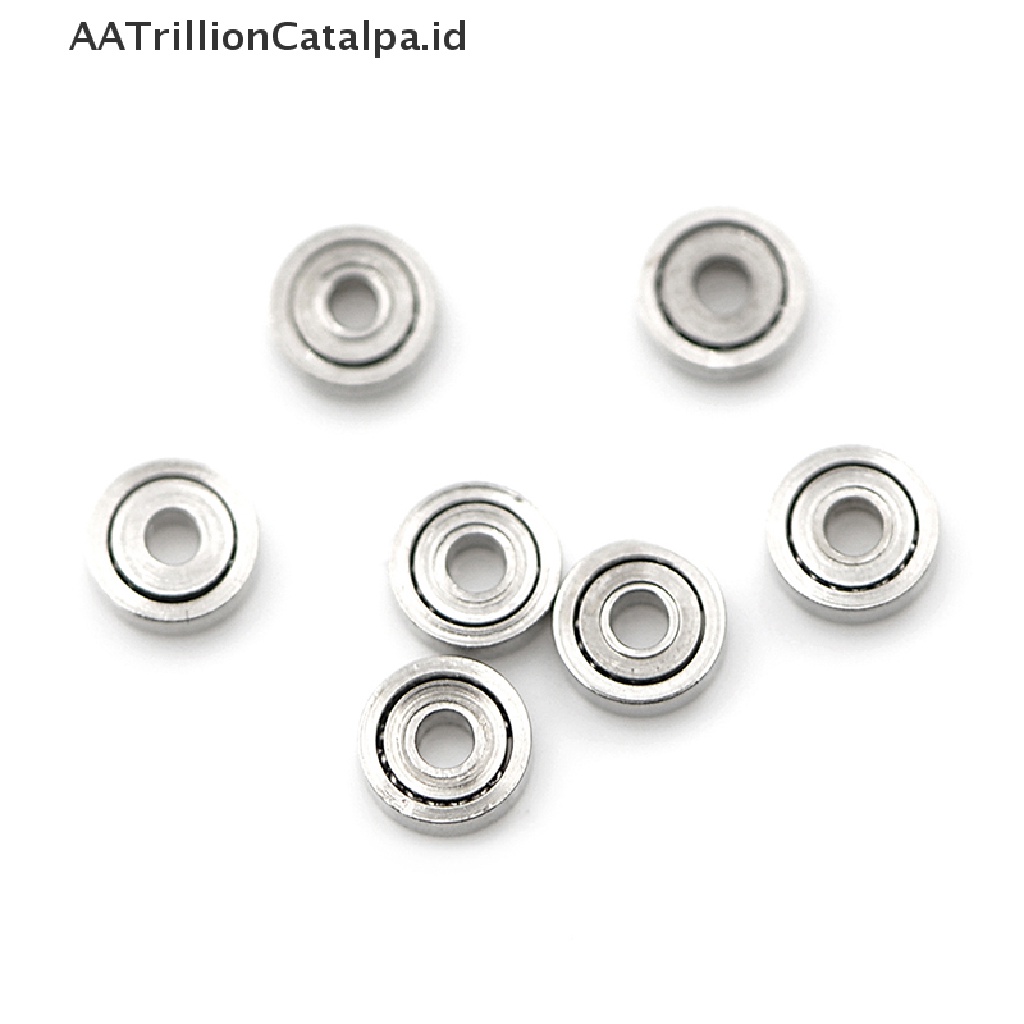 10 Pcs 681ZZ Miniatur Bola Bearings Micro Bahan Metal Ukuran 1x3 X 1mm