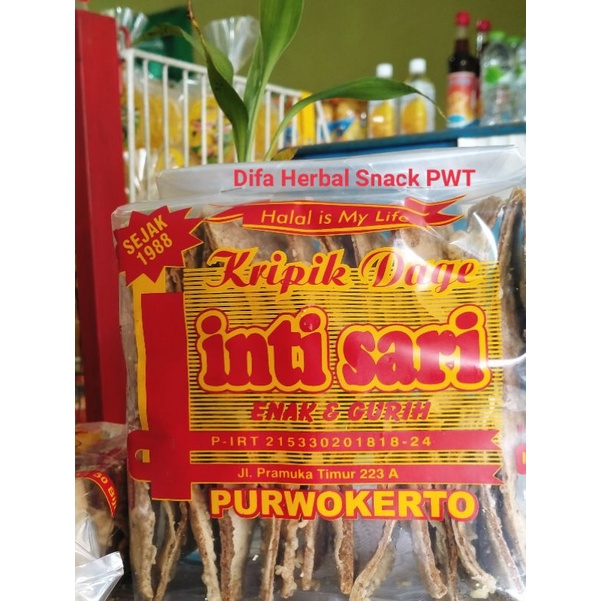 

Kripik Dage Inti Sari Keripik Khas Purwokerto