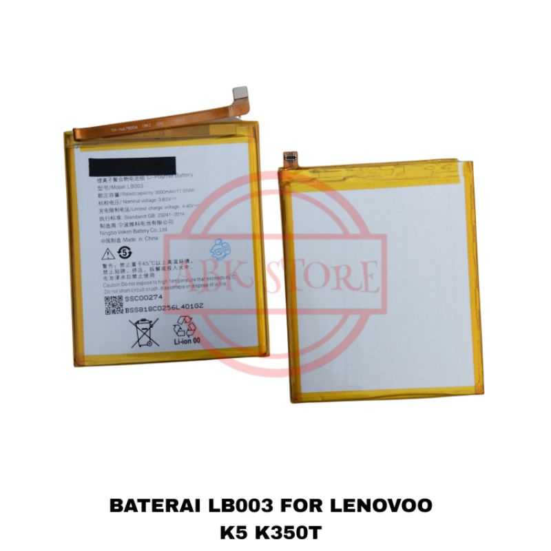 BATRE BATERAI BATTERY LB003 FOR K5 K350T