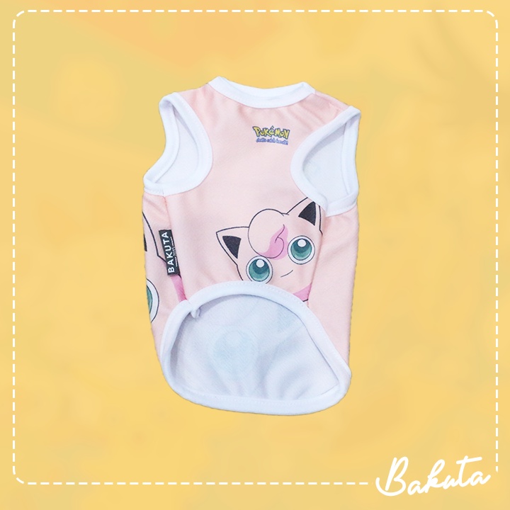 Baju Kucing Edisi Pokemon Tank Baju Anabul tersayang dirumah / Casual Outfit / Bisa Pilih Ukuran XXXS-XL