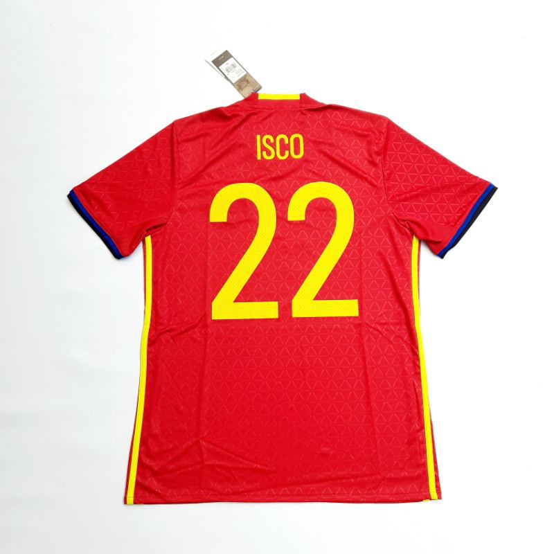 Spain Home 2016 Euro #22 ISCO | JERSEY BOLA ORIGINAL